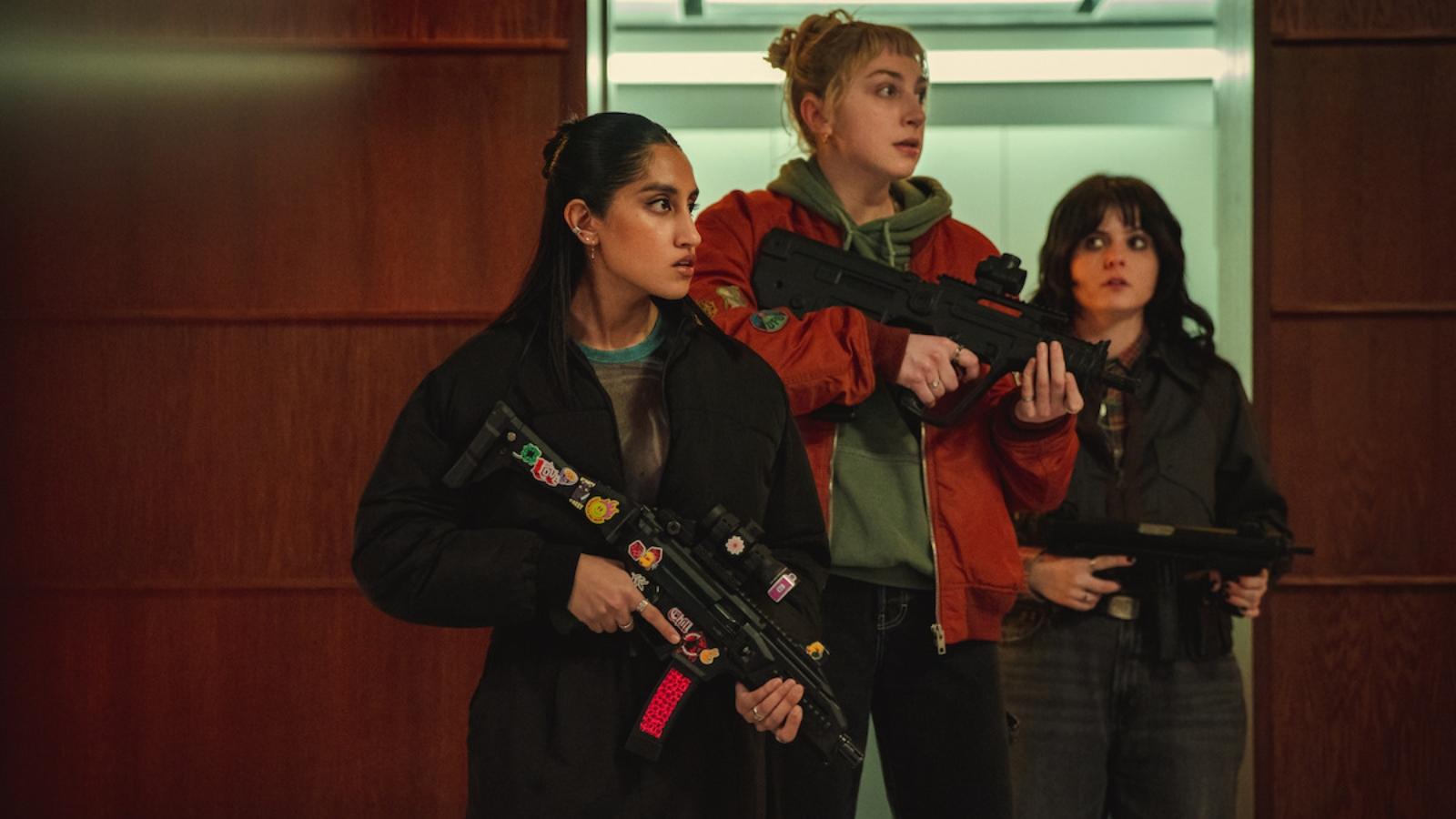 Ella Lily Hyland as Williams, Gabrielle Creevy as Eleanor and Amibka Mod as Laila in Black Doves Season 2 Trailer