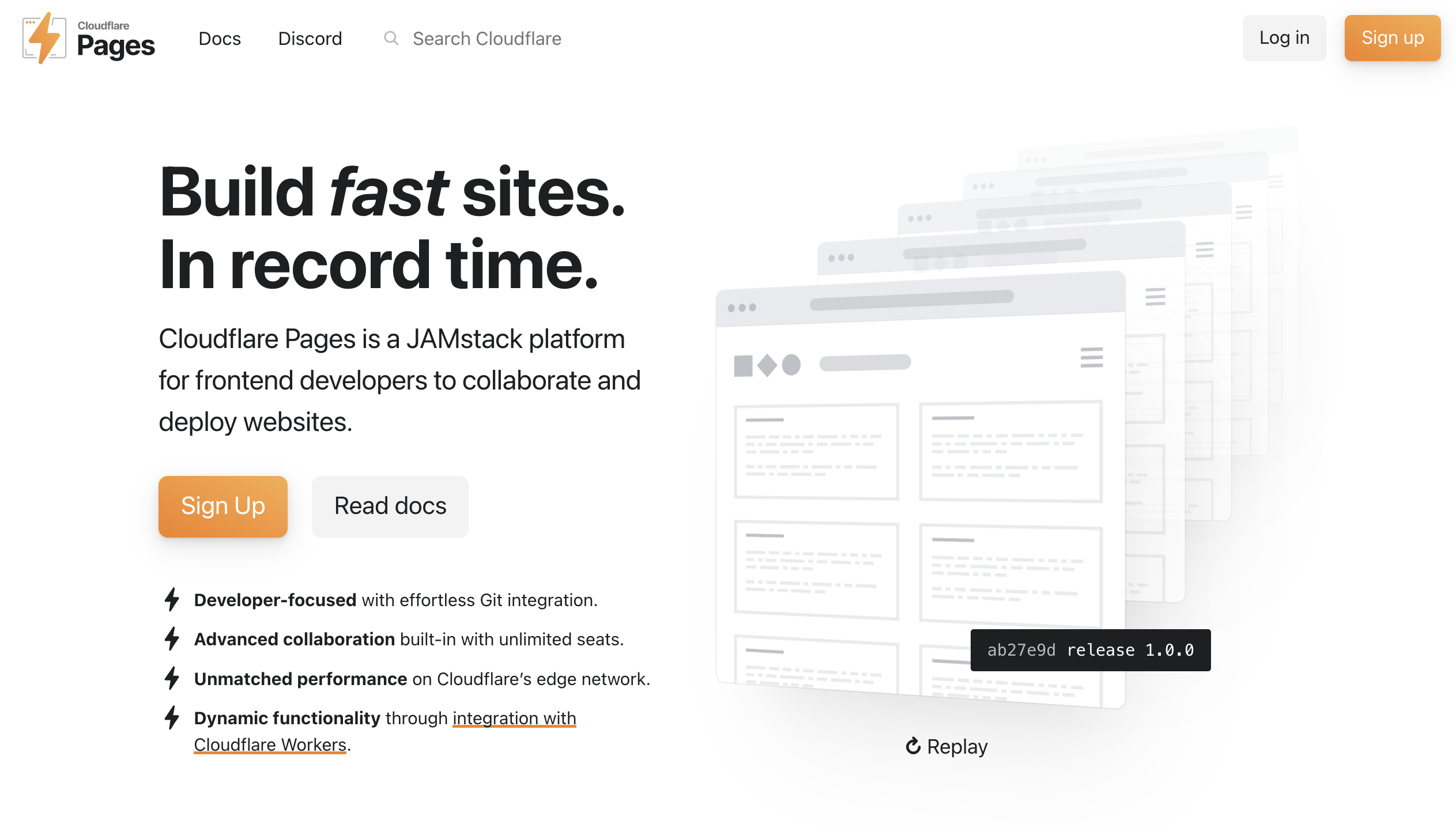 Cloudflare Pages website