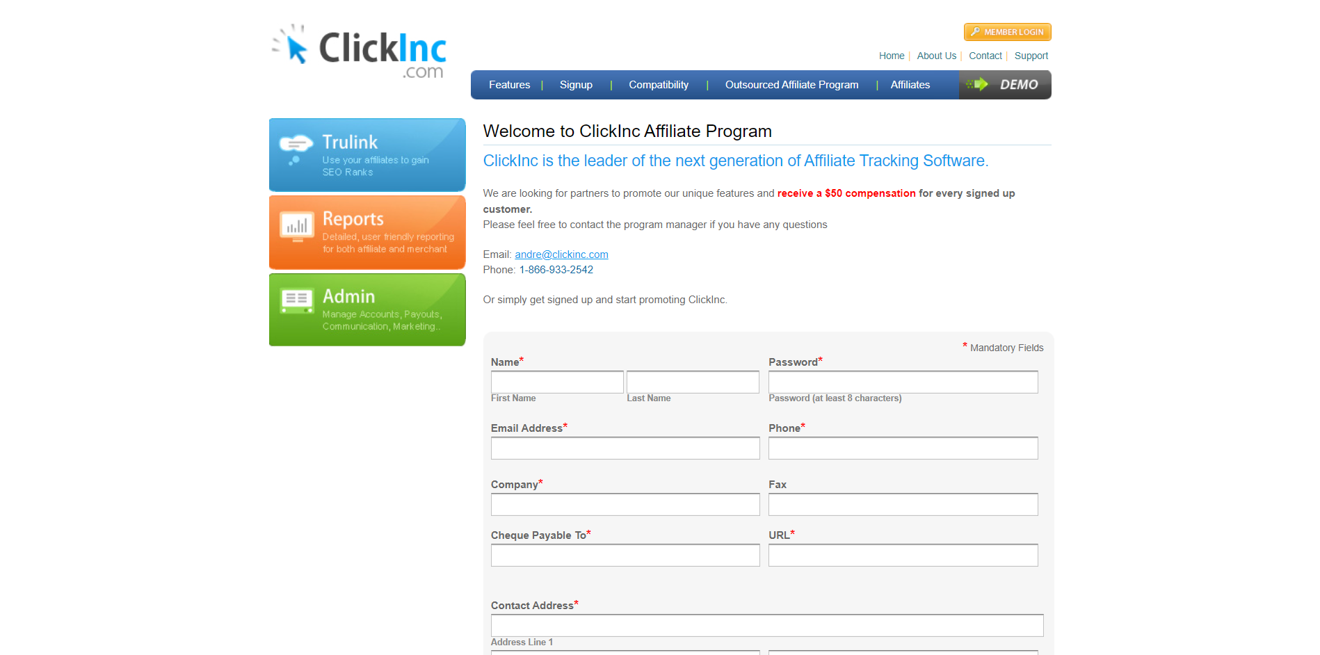 Click Inc Affiliate Program