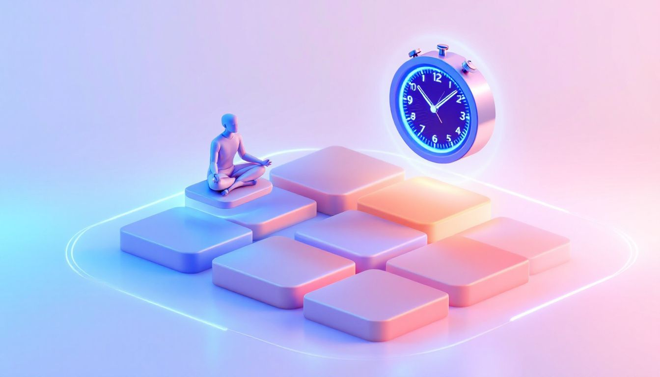 A visual representation of time blocking for focused work sessions.