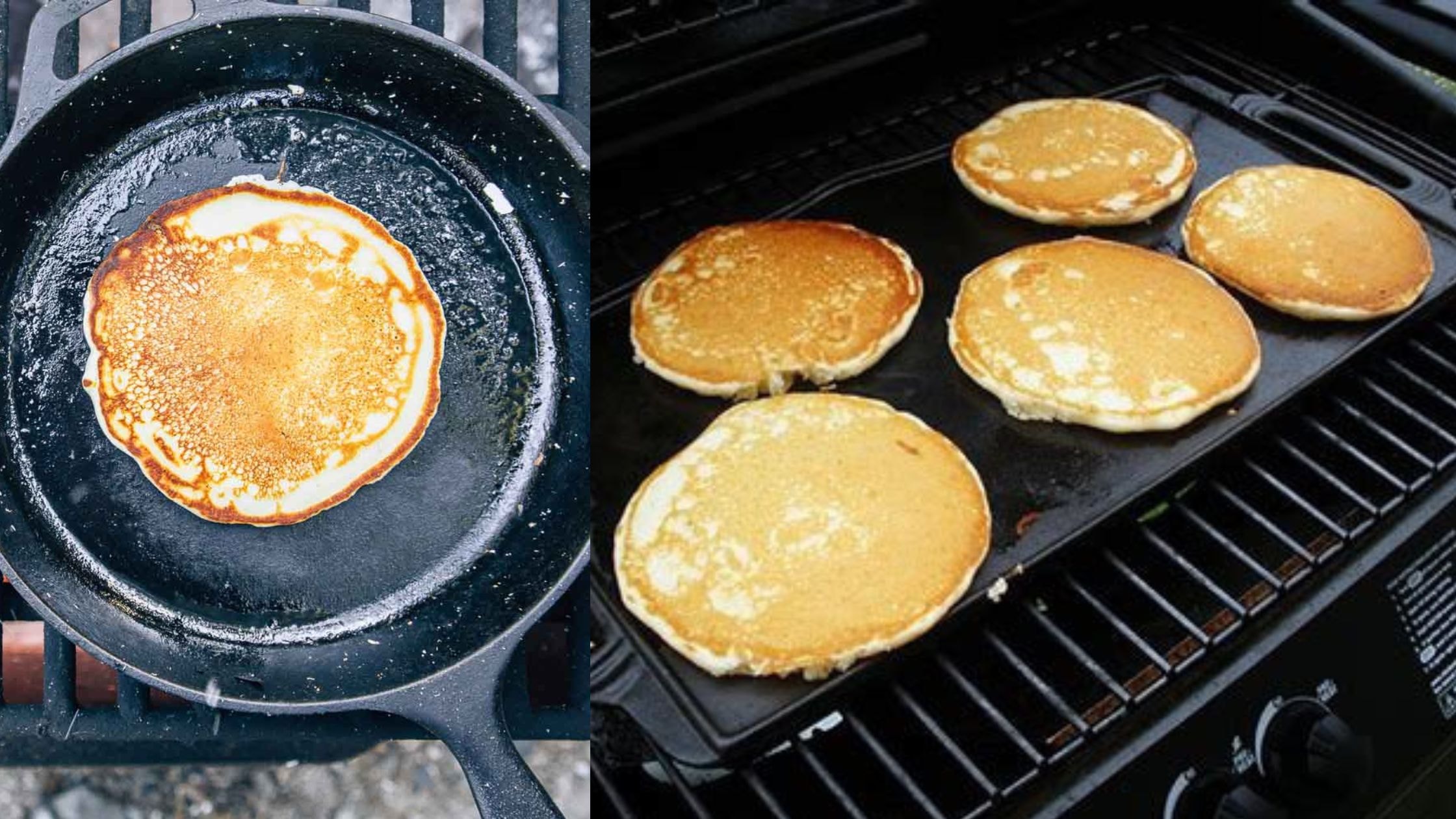 Pancakes on Grill