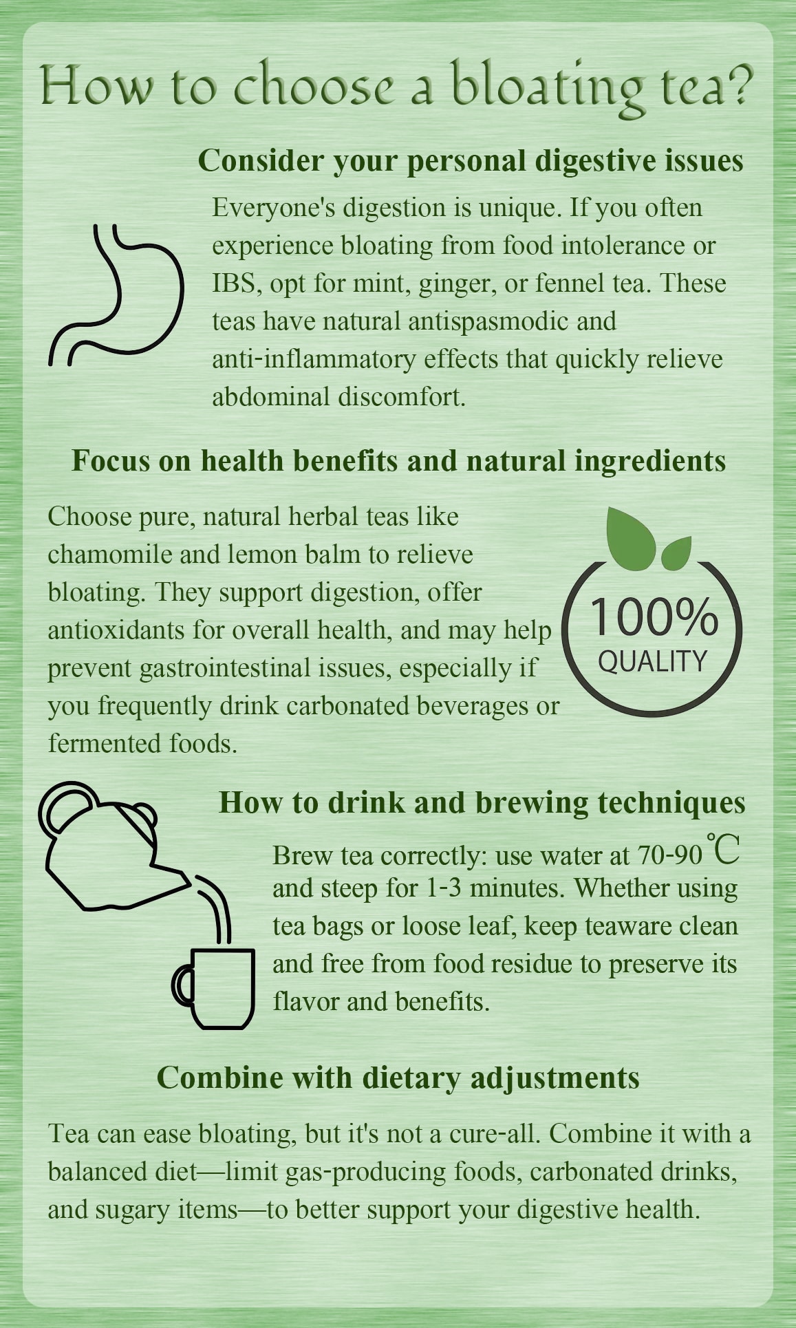 How to choose a bloating tea?