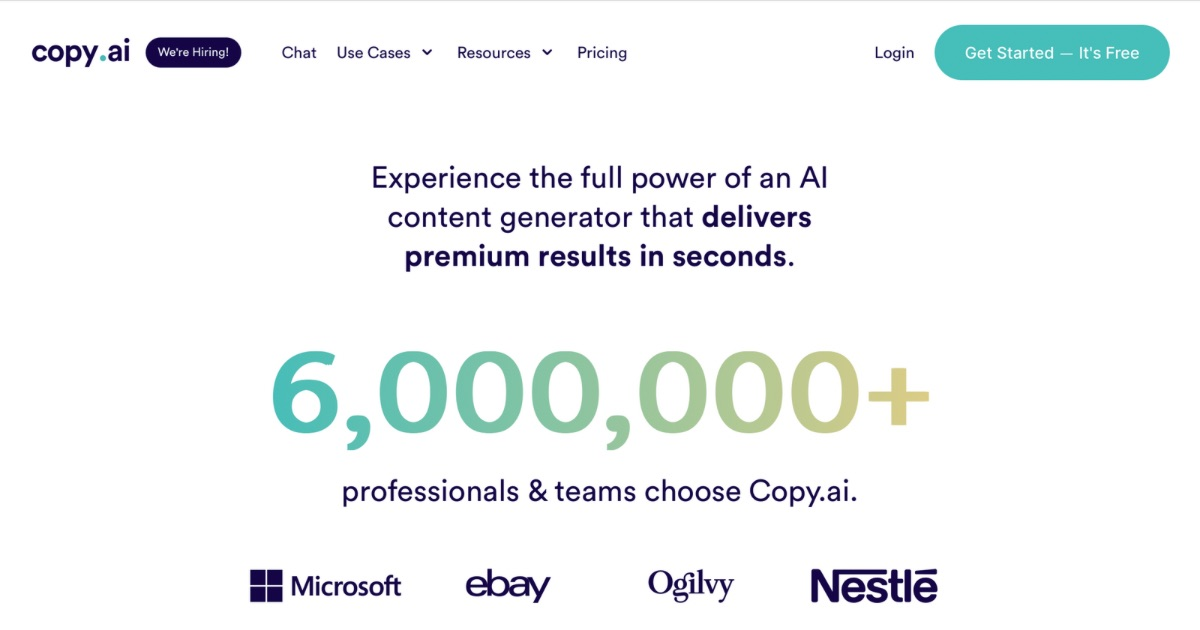 copy ai best ai copywriting