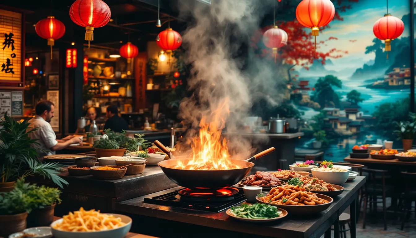 Ein einladendes chinesisches Nudelrestaurant in Düsseldorf mit traditionellen Gerichten.
