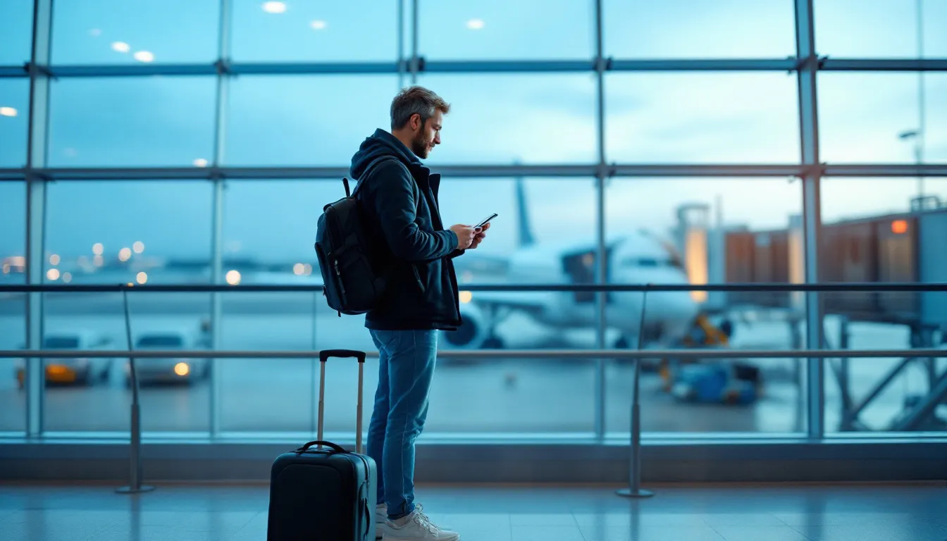Immigration officer checking dummy ticket for proof of onward travel