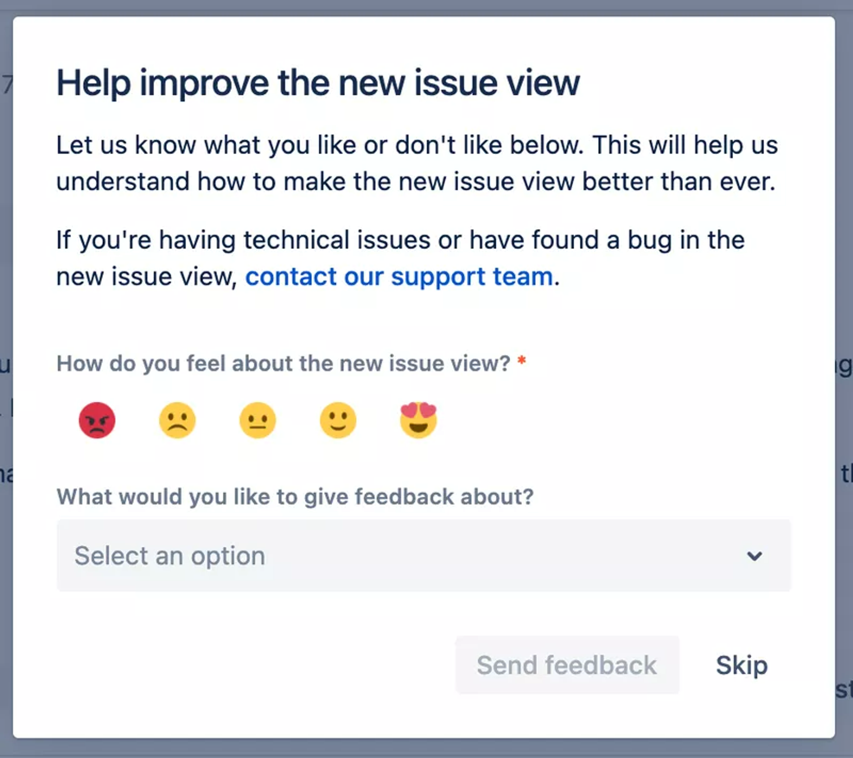 Collect customer feedback on new updates