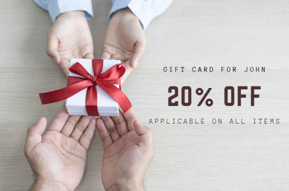 Customize a gift card