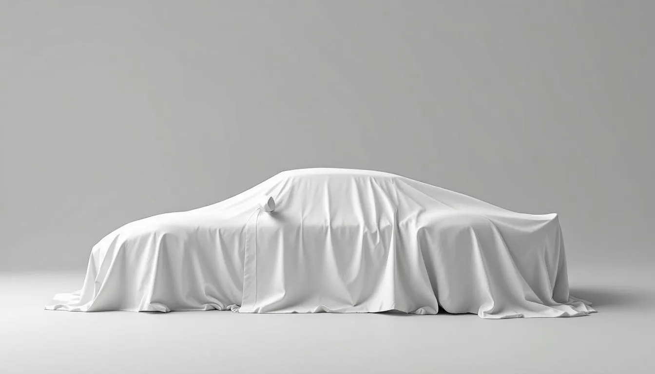 A classic car properly covered with a car cover to protect it from dust and elements.