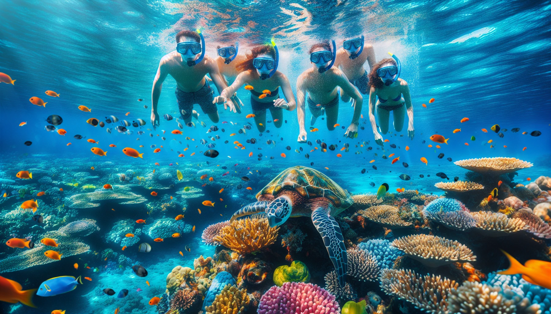 Snorkeling in the crystal-clear waters of Playa Brasilito