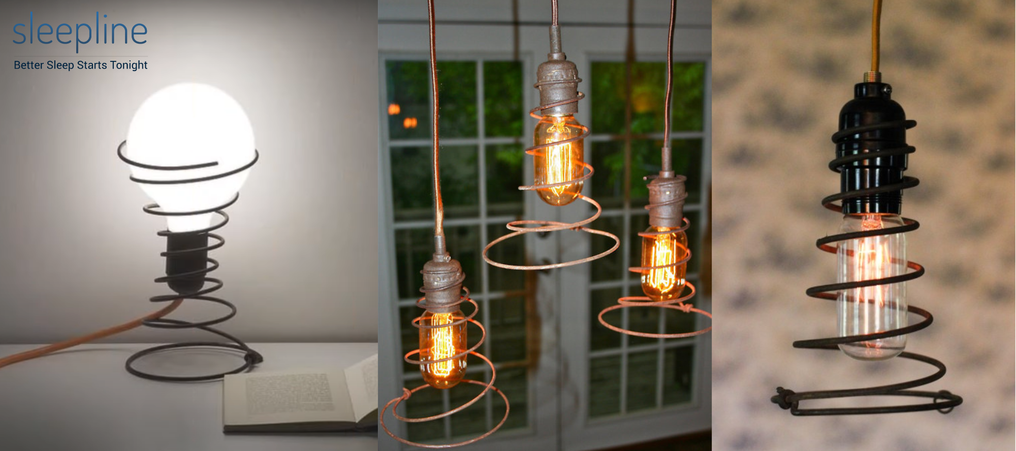 Mattress coil lamp