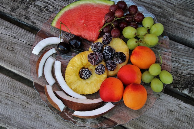 fruit, plate, snack