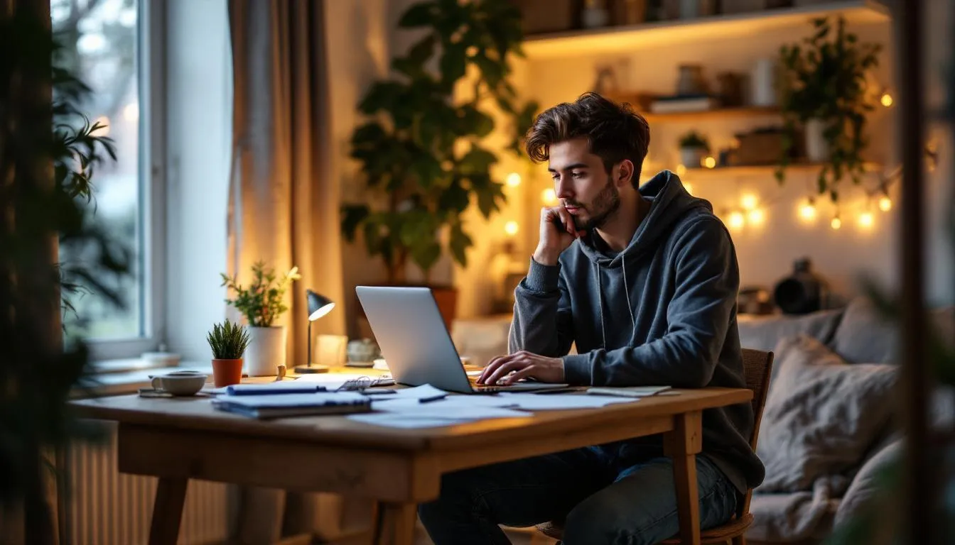 Person denkt über Nebenjob nach – Definition von Wettbewerbsverbot und Regelungen in Arbeitsverträge beachten
