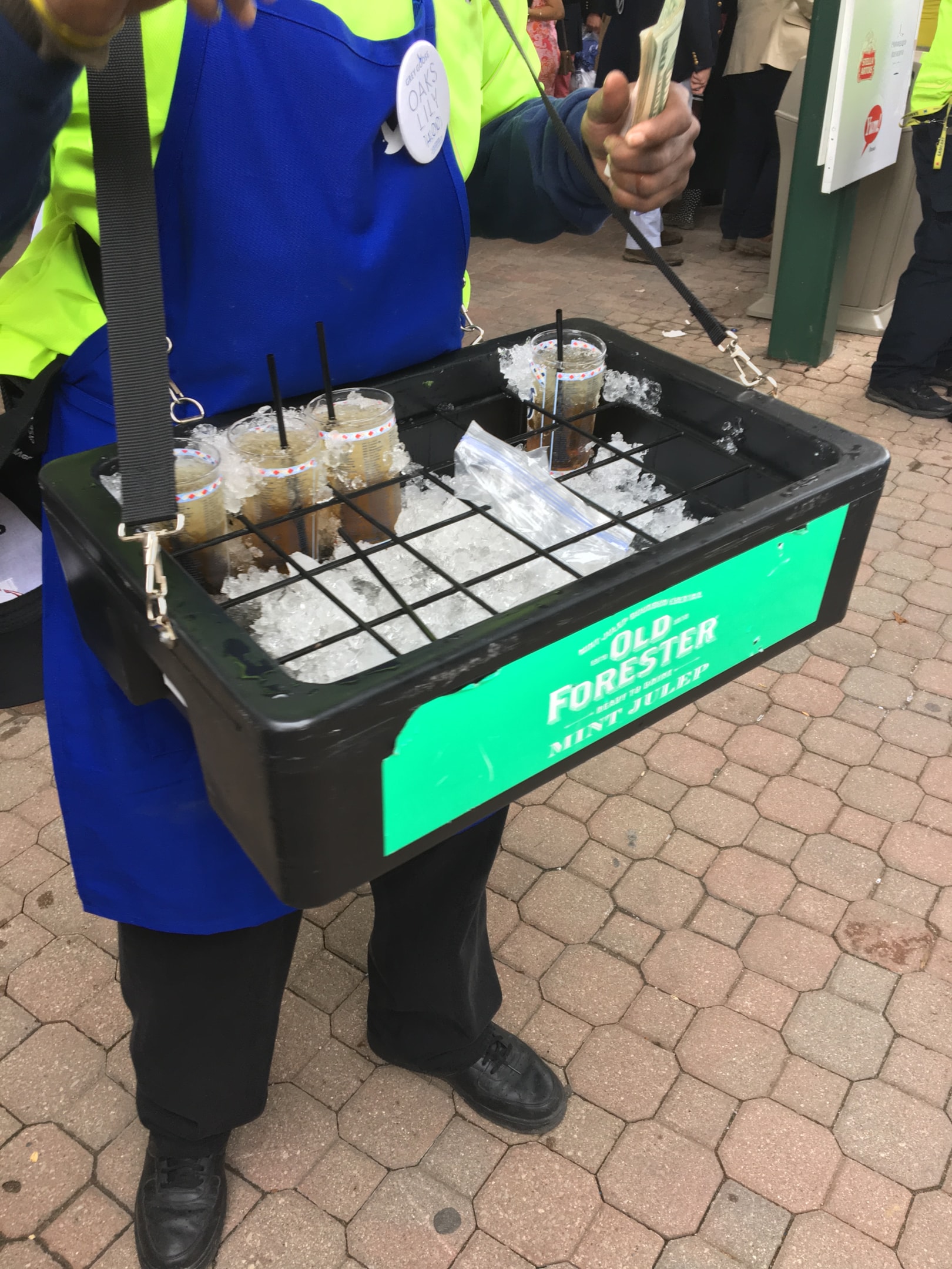 Drink bourbon- alcohol hand delivered to you at Churchill Downs