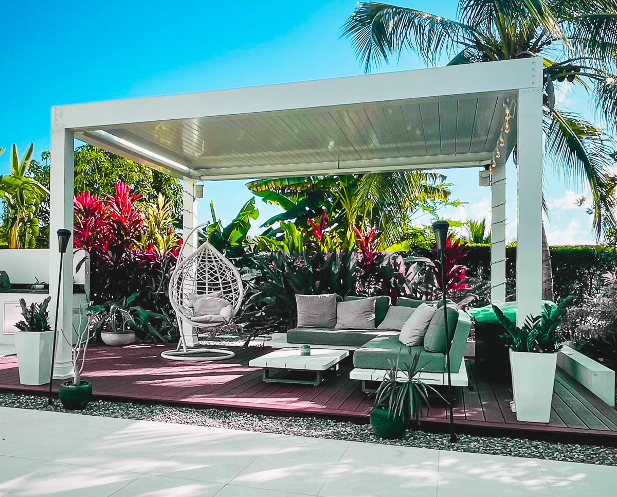 Having heaters in your outdoor living spaces can make a big difference on cooler nights.
