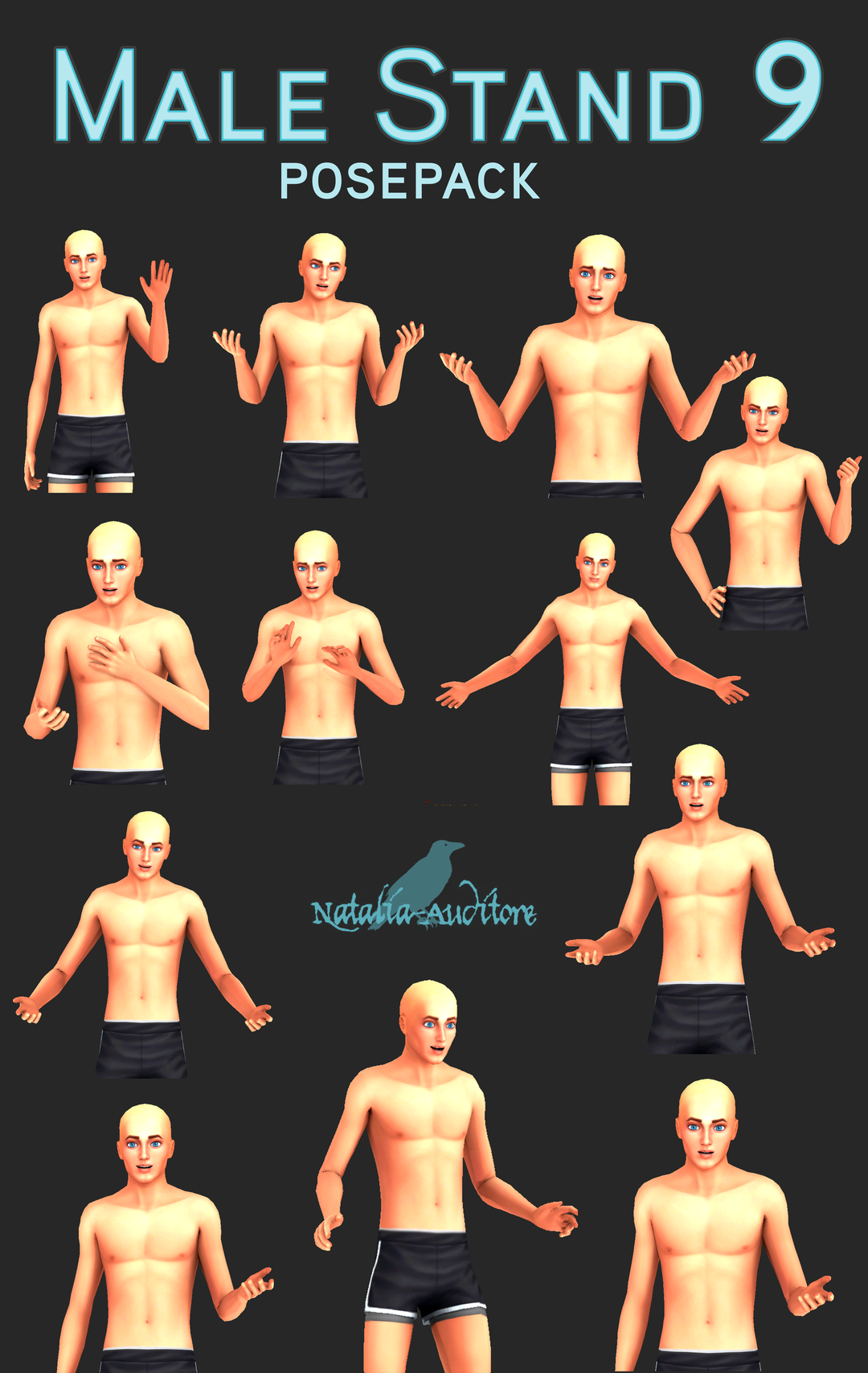 Male Stand Pose Pack 9