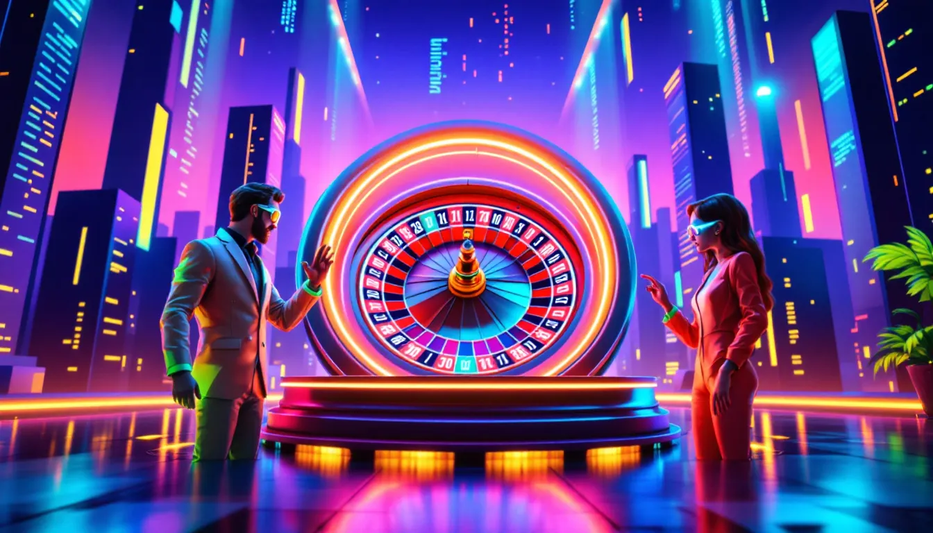 An illustration representing the concept of Casino SEO, featuring various online casino elements.