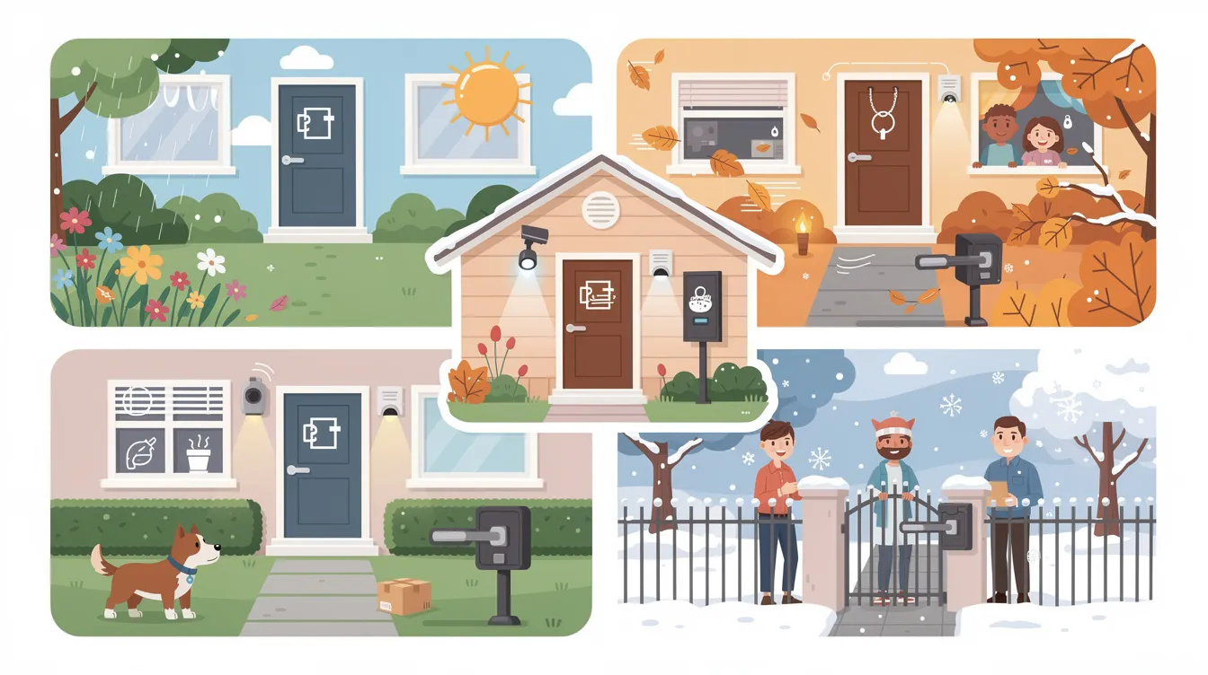 Year-round home security measures.