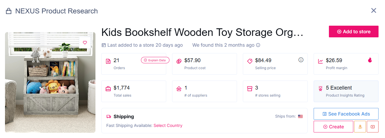 creating categories for new products and accessories to dropship locally