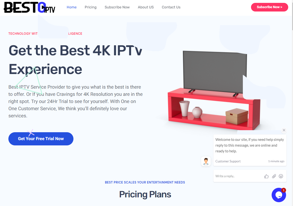 besto iptv home page