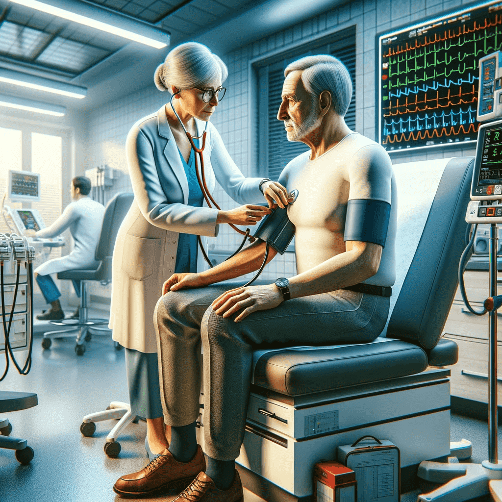 Series of tests in a heart checkup