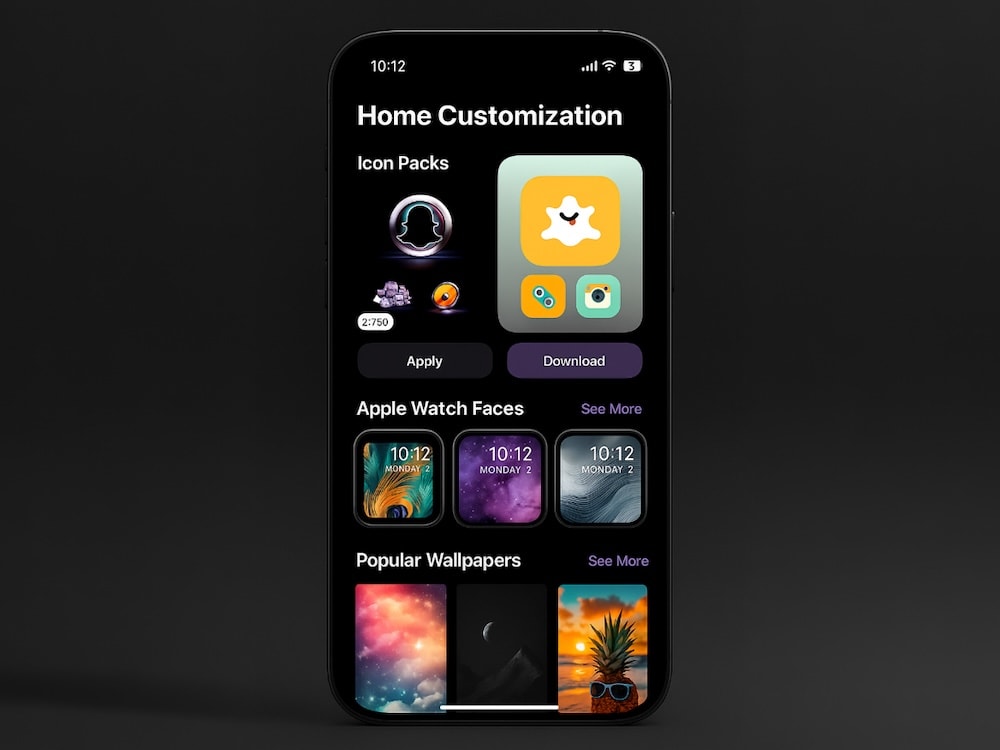 Zedge App home screen