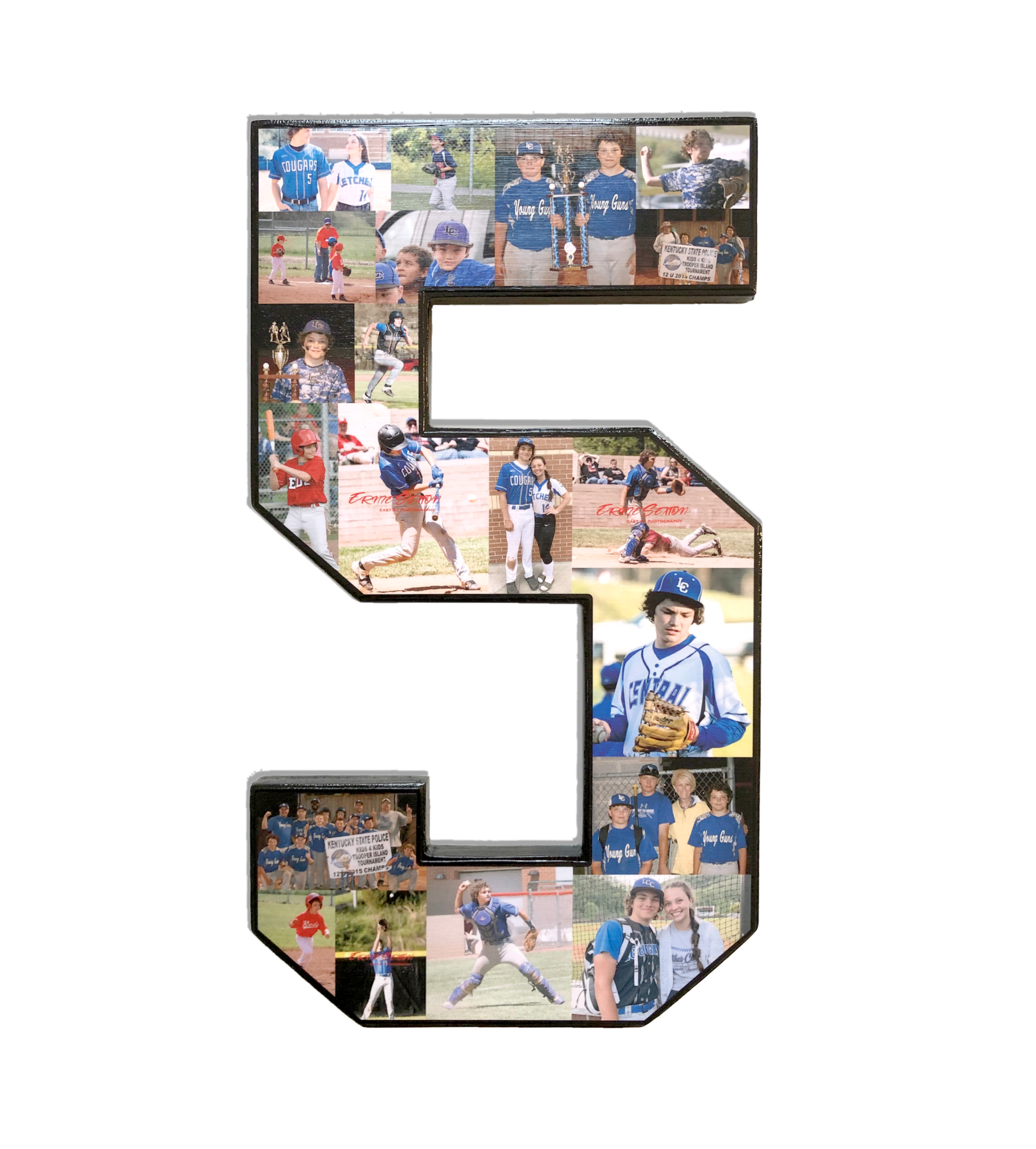 We've been making senior year collages since 2013. Like this #5 collage.
