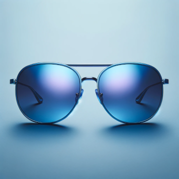 Zenni Mirror Tint - Sunglasses with Indigo Blue Mirror Tint