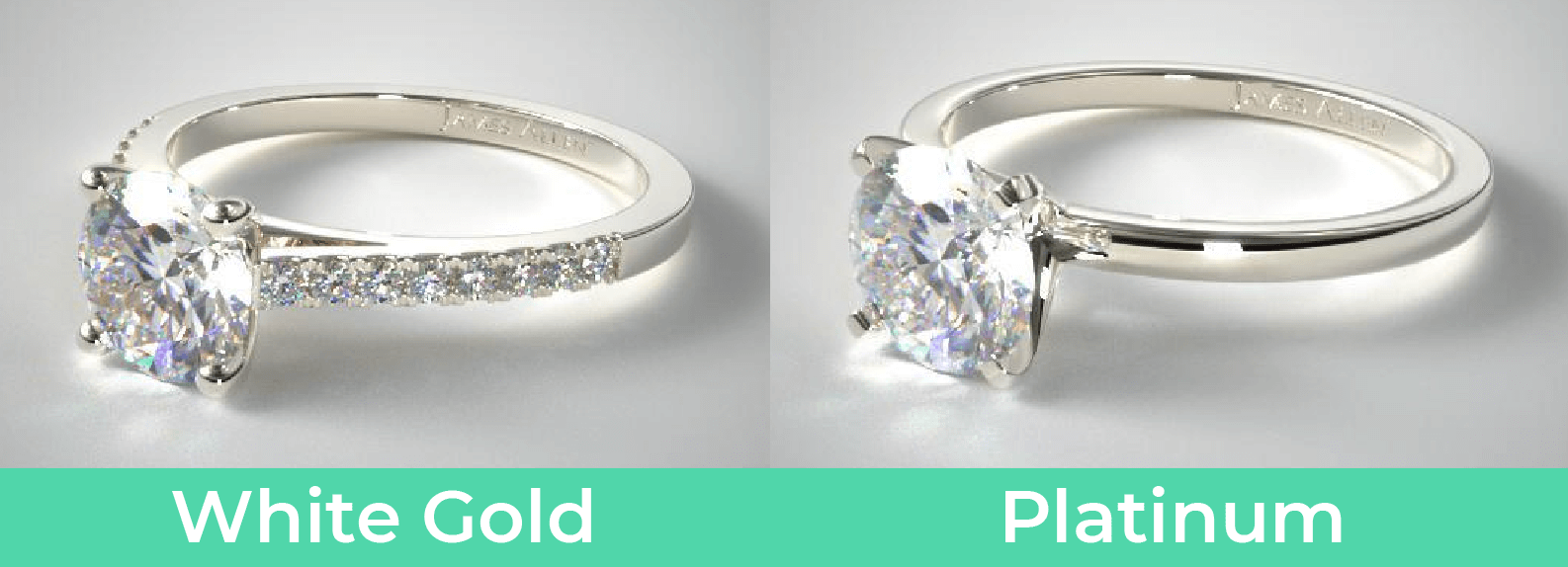 Platinum vs. white gold