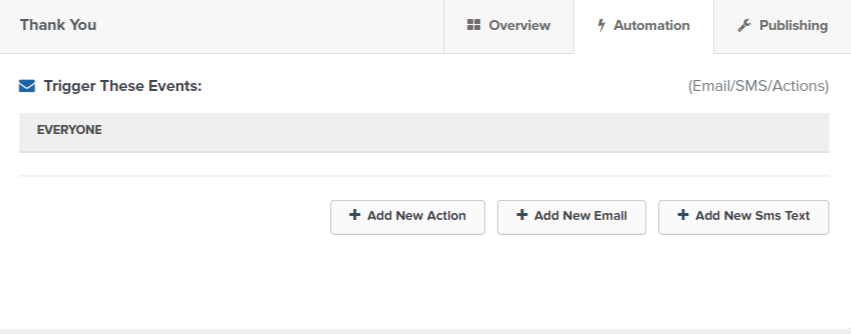ClickFunnels automation screen