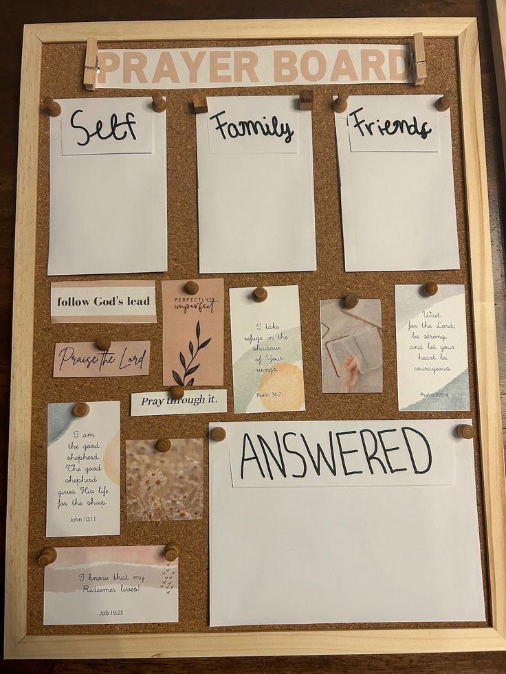 Creating a Personalized Prayer Board - REACHRIGHT