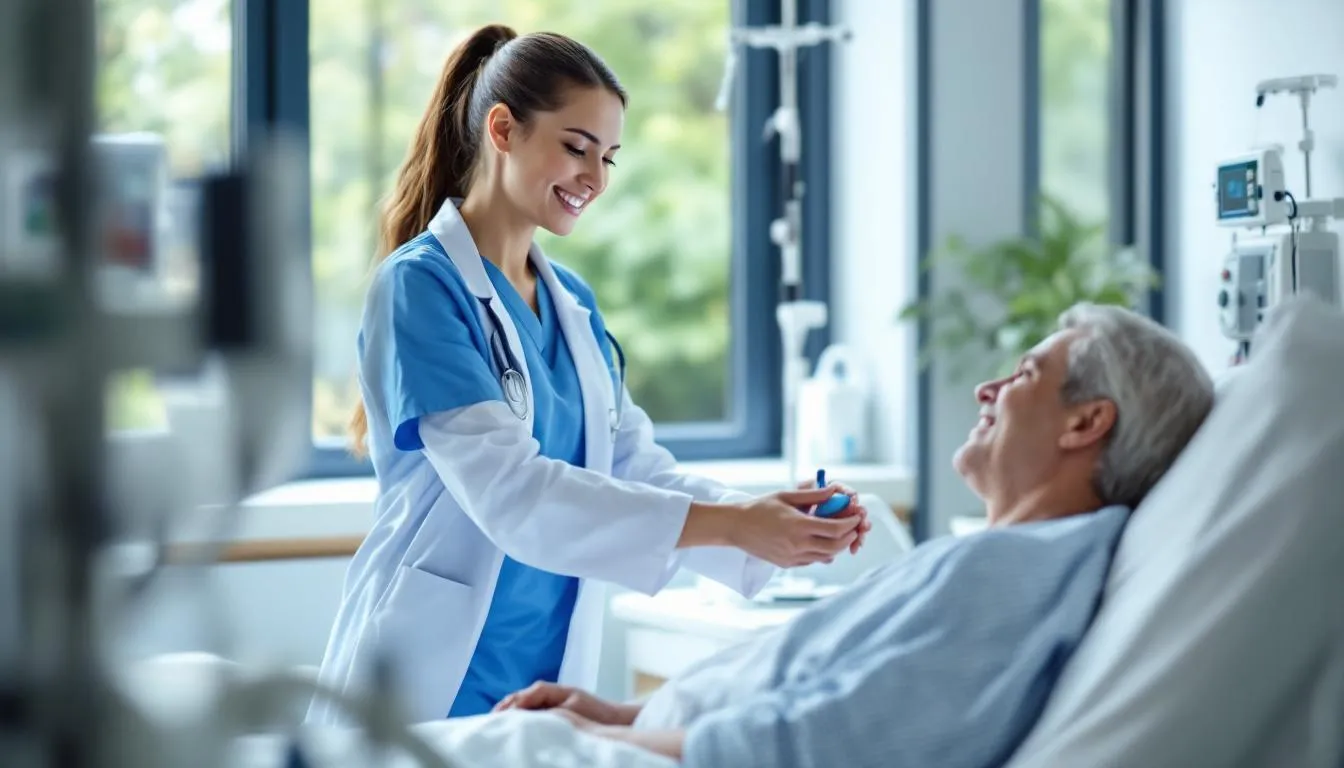 In a modern healthcare facility, autonomous mobile robots are seen navigating hospital corridors, delivering medical supplies to patient rooms and assisting healthcare professionals with routine logistical tasks, thereby improving patient care and outcomes. These medical robots help reduce the burden of repetitive tasks on healthcare workers, allowing them to focus more on direct patient care.