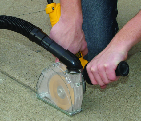 Vacuum kit for angle grinder