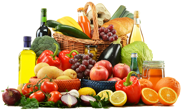 fruits, vegetables, food