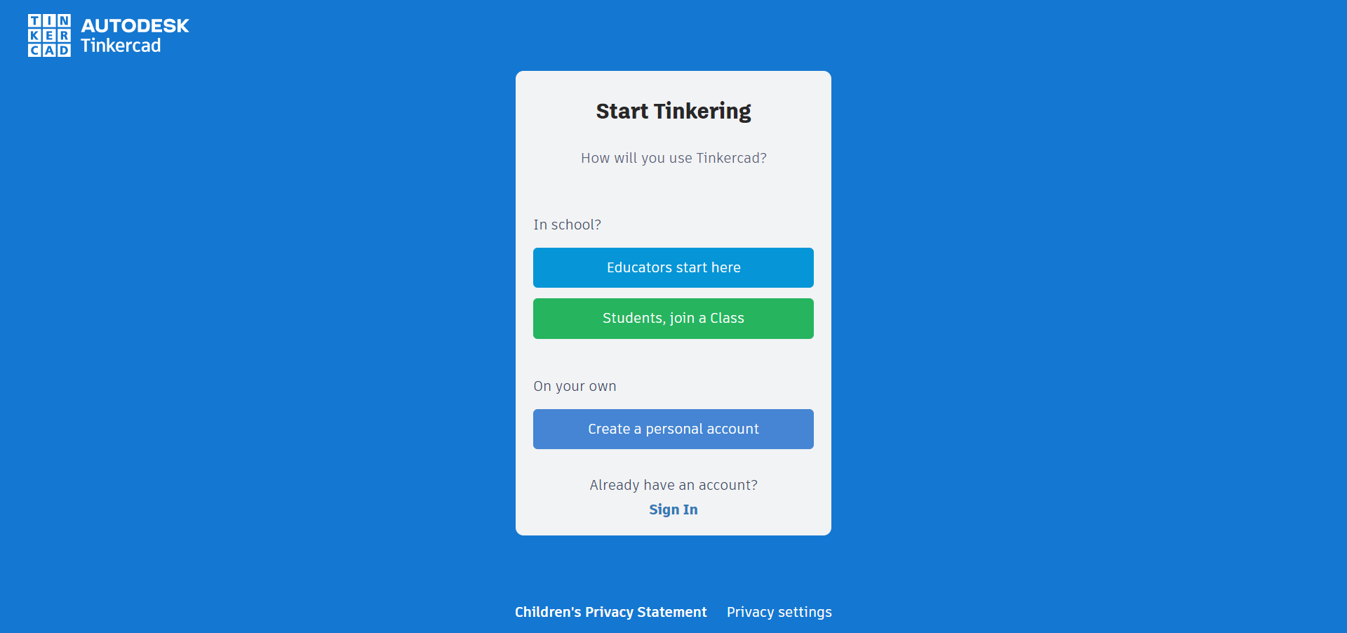 TinkerCAD is free to use