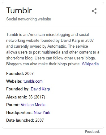 Screenshot Tumblr Wikipedia | TheBloggingBox.com