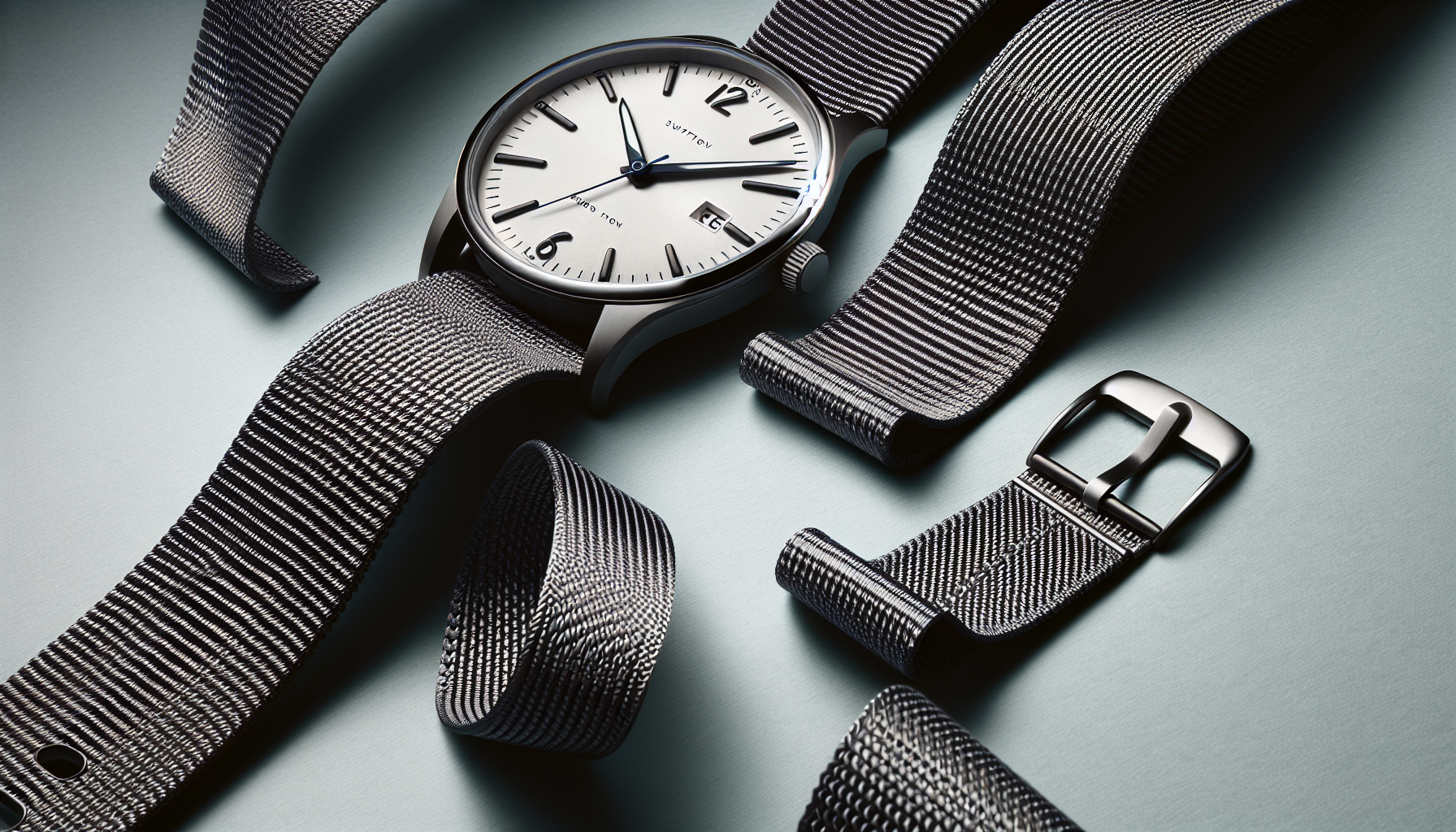 Nylon watch band paired with popular watch brand