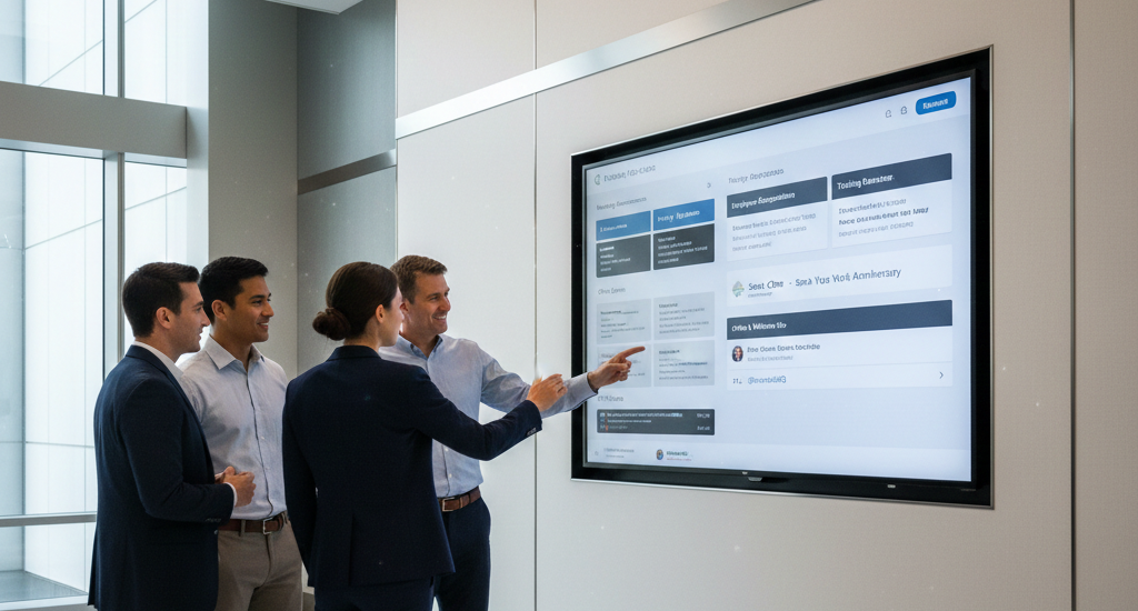 digital message boards for offices