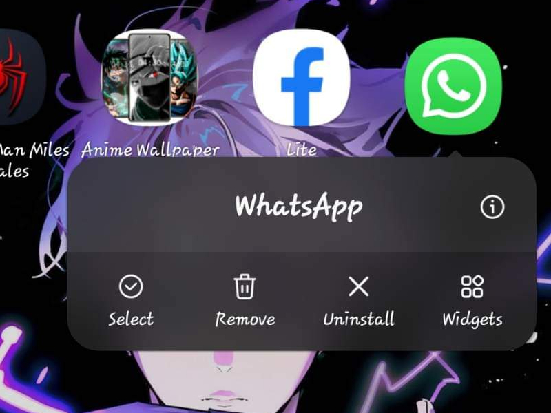 Delete Or Uninstall Whatsapp