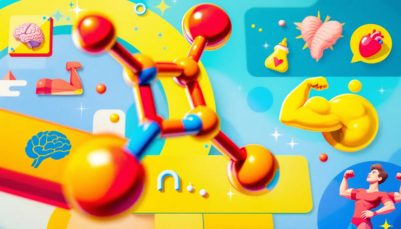 Eine Darstellung von Cholin-Molekülen, die die chemische Struktur zeigt.