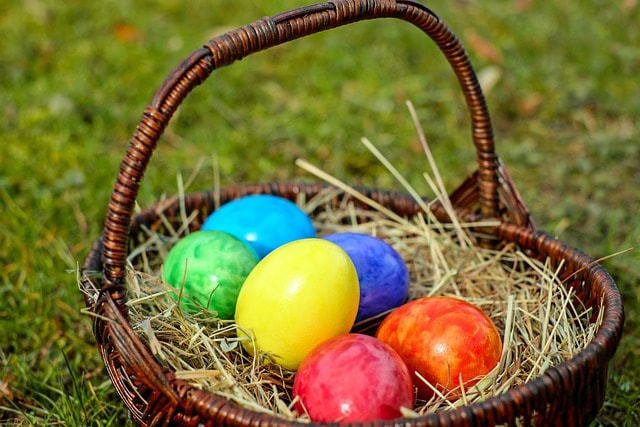 easter basket ideas -  eggs, basket, eggs are so much fun