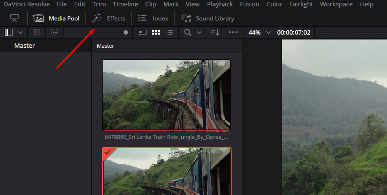 how to add shake effect in davinci resolve