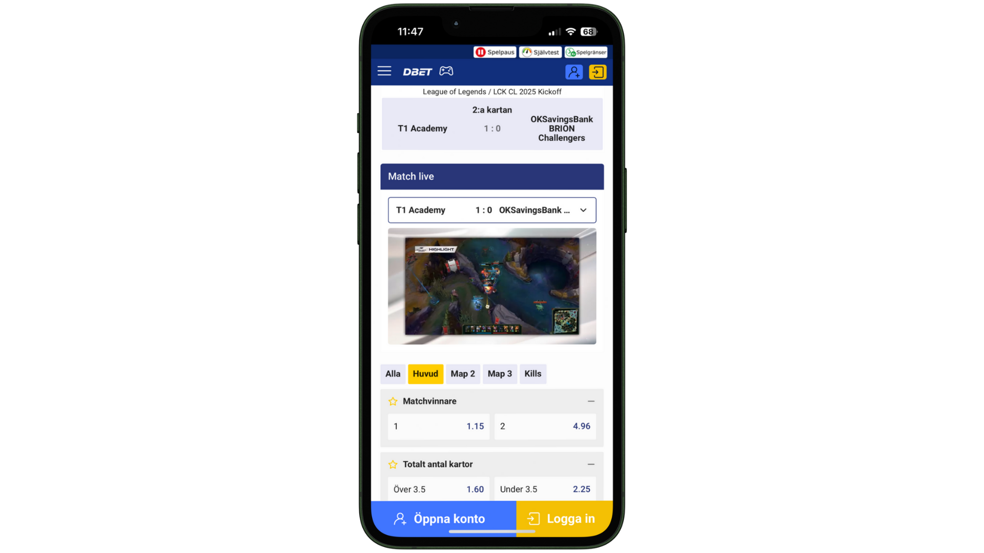 live streamad sport