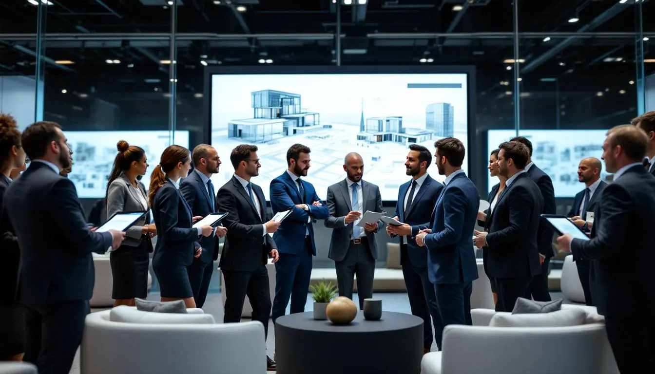 An international conference featuring architecture professionals engaged in discussions and sharing best practices, aimed at enhancing professional development and advocacy within the industry. Attendees, including architects and representatives from various organizations, collaborate to positively affect their communities and advance the profession of architecture.