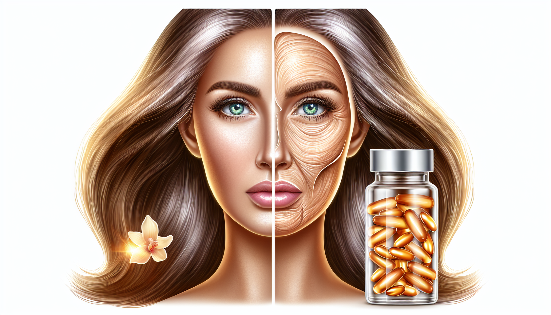 Collagen supplements promoting skin elasticity and hydration