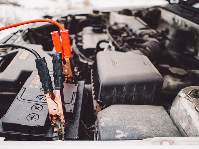 jumper cables, battery, engine, cable clamps, car batteries, terminal covers, loose clamps, loose or corroded battery