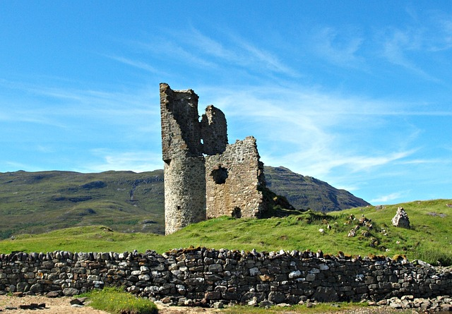 ardvreck castle, castle, scotland