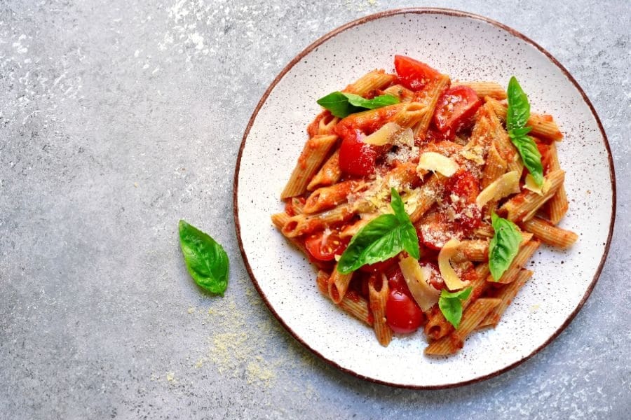 Makaron penne danie