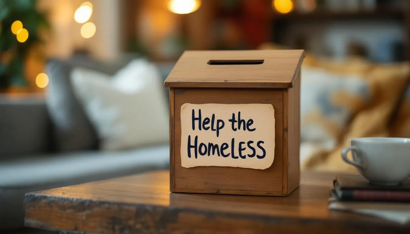A charity box is filled with various donated goods, including pet food and office equipment, representing in kind contributions from local businesses and community members. This box serves as a collection point for kind donations to support the nonprofit organization's mission and operating costs.