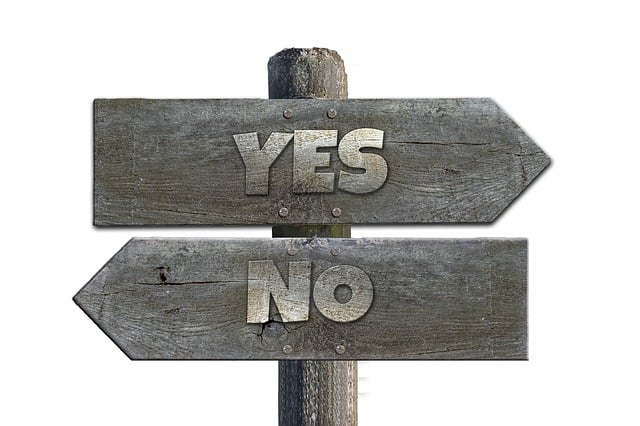signpost, wood, yes, financing decision, business loan options,