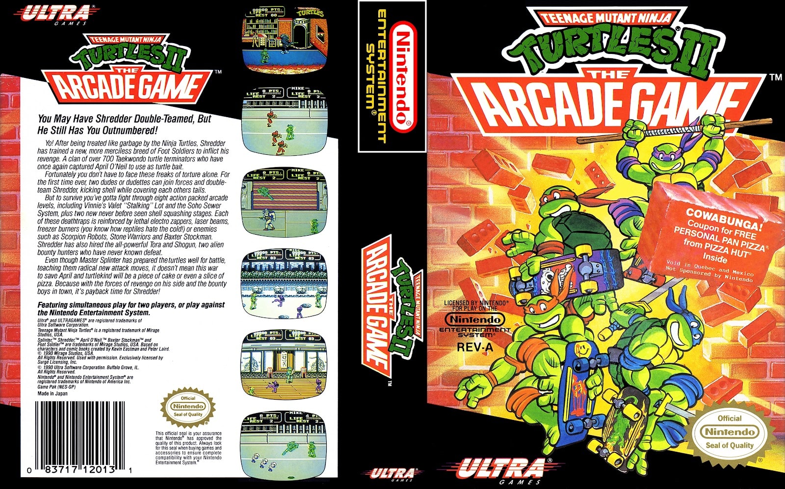 The Original NES TMNT Box